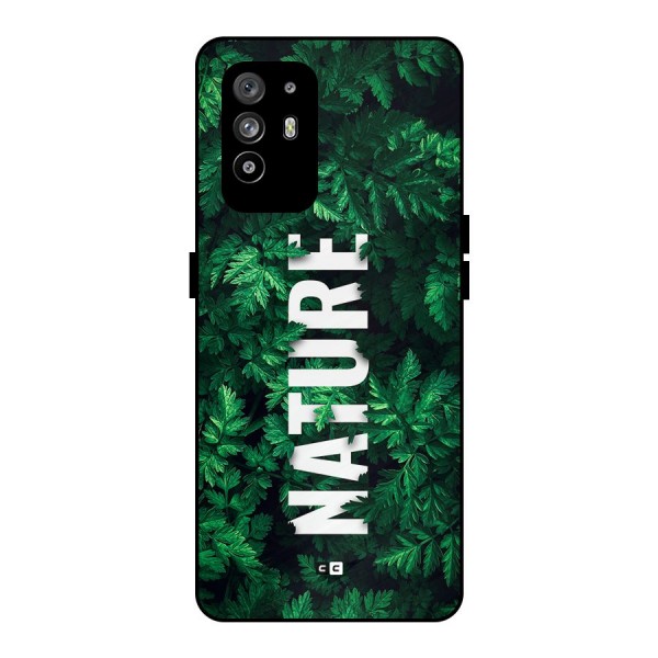 Nature Leaves Metal Back Case for Oppo F19 Pro Plus 5G