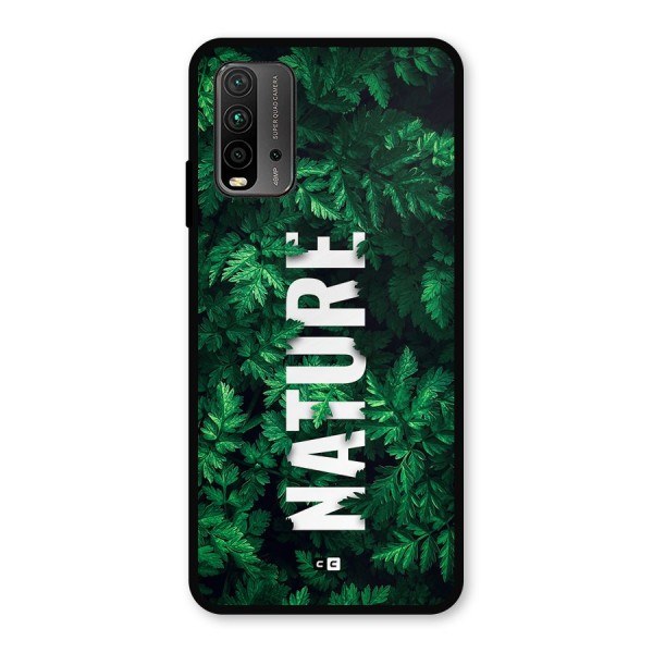 Nature Leaves Metal Back Case for Redmi 9 Power