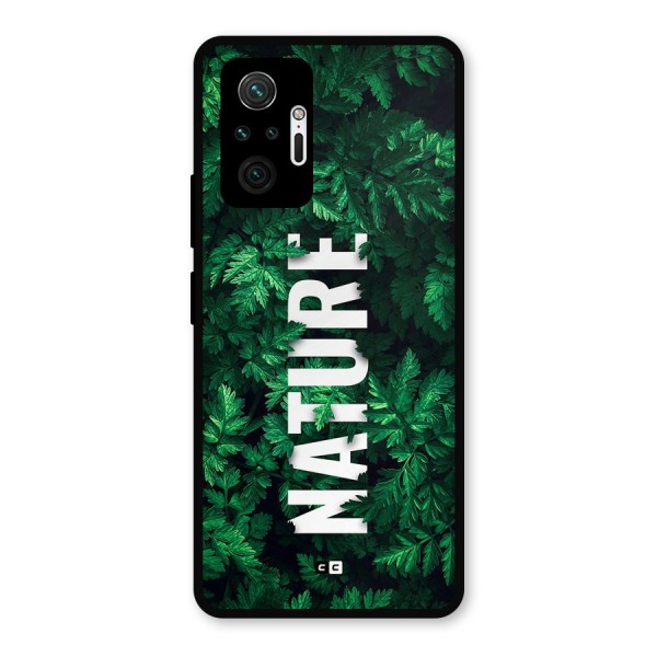 Nature Leaves Metal Back Case for Redmi Note 10 Pro Max