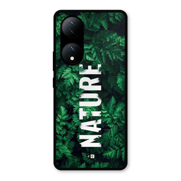 Nature Leaves Metal Back Case for Vivo Y100