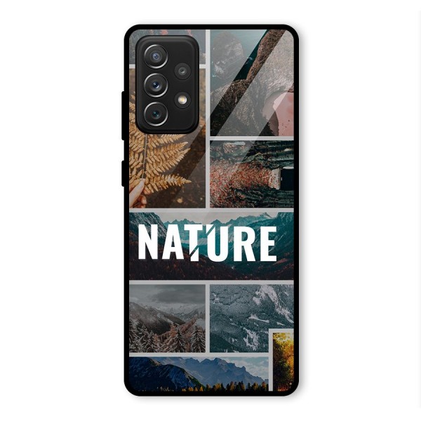 Nature Travel Glass Back Case for Galaxy A72