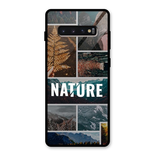 Nature Travel Glass Back Case for Galaxy S10 Plus