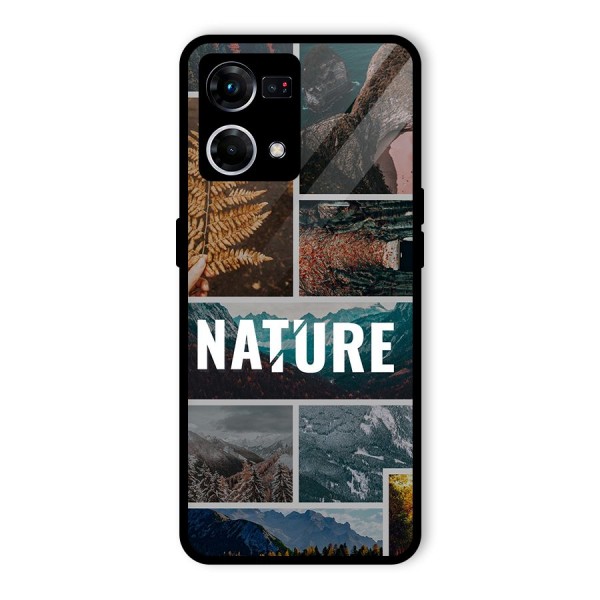 Nature Travel Glass Back Case for Oppo F21 Pro 4G