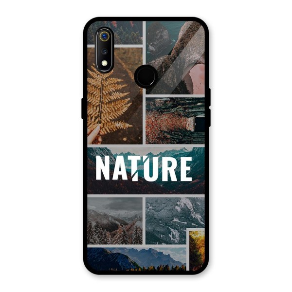 Nature Travel Glass Back Case for Realme 3