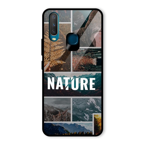 Nature Travel Glass Back Case for Vivo Y12