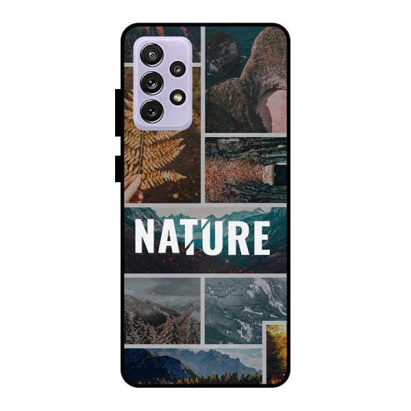 Nature Travel Metal Back Case for Galaxy A72