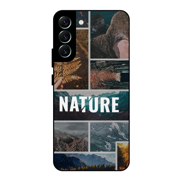 Nature Travel Metal Back Case for Galaxy S22 Plus 5G