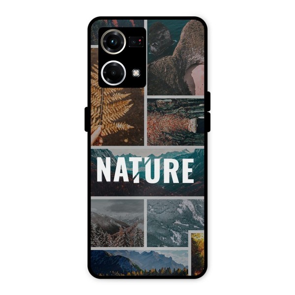Nature Travel Metal Back Case for Oppo F21 Pro 4G