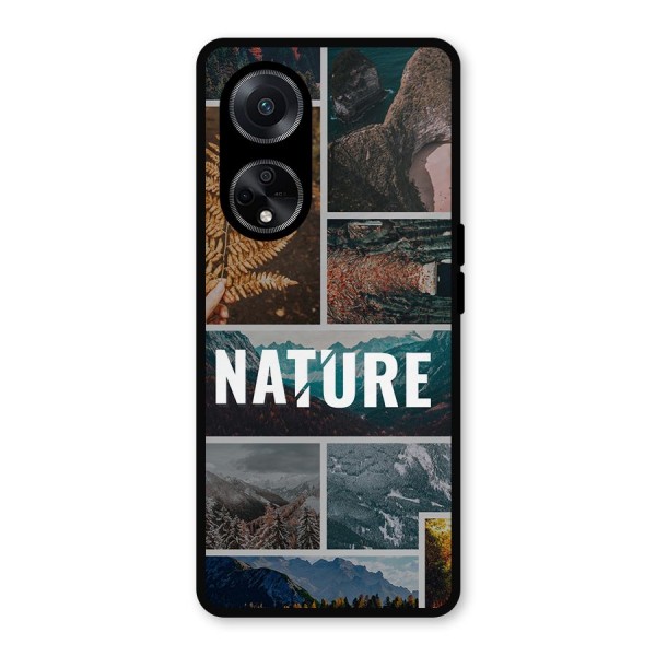 Nature Travel Metal Back Case for Oppo F23