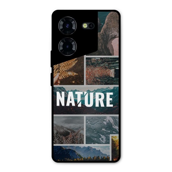 Nature Travel Metal Back Case for Tecno Pova 5 Pro 5G