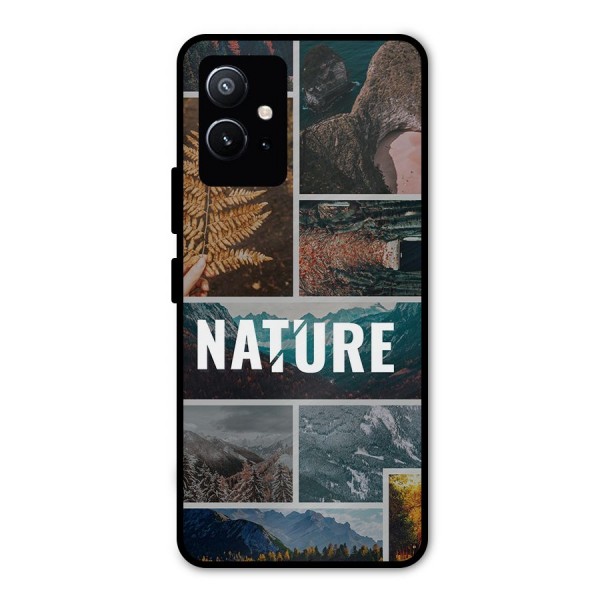 Nature Travel Metal Back Case for Vivo T1 5G