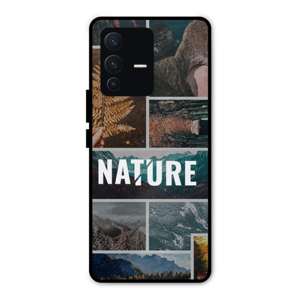 Nature Travel Metal Back Case for Vivo V23 Pro