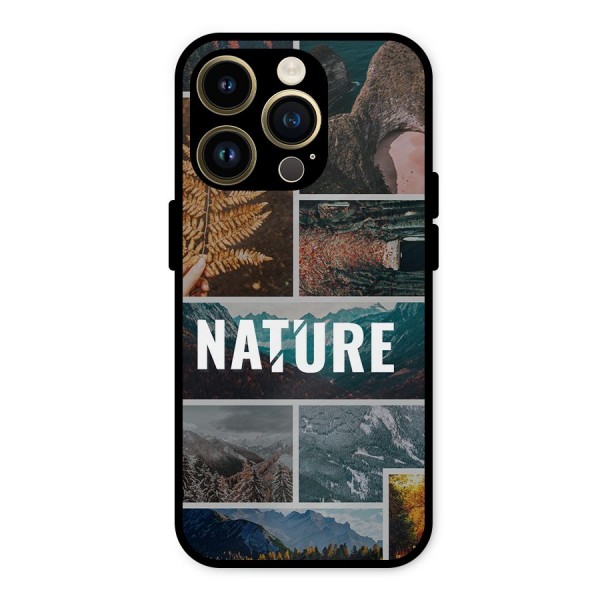 Nature Travel Metal Back Case for iPhone 14 Pro