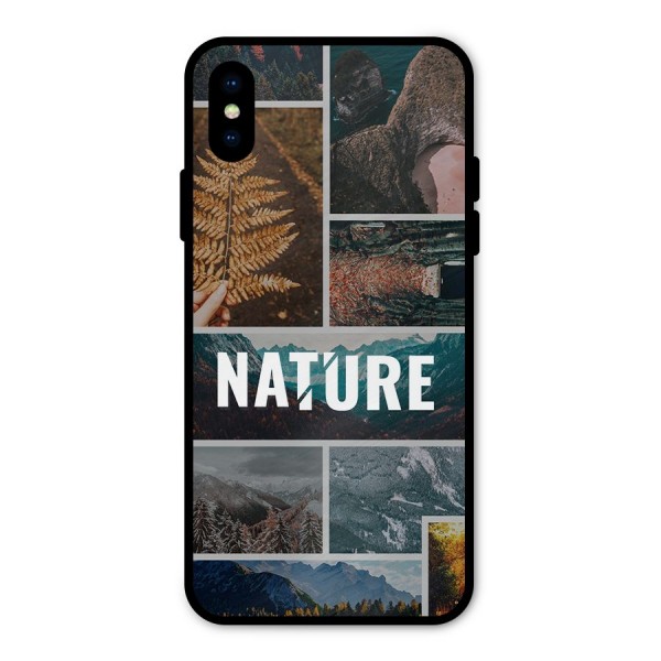 Nature Travel Metal Back Case for iPhone X