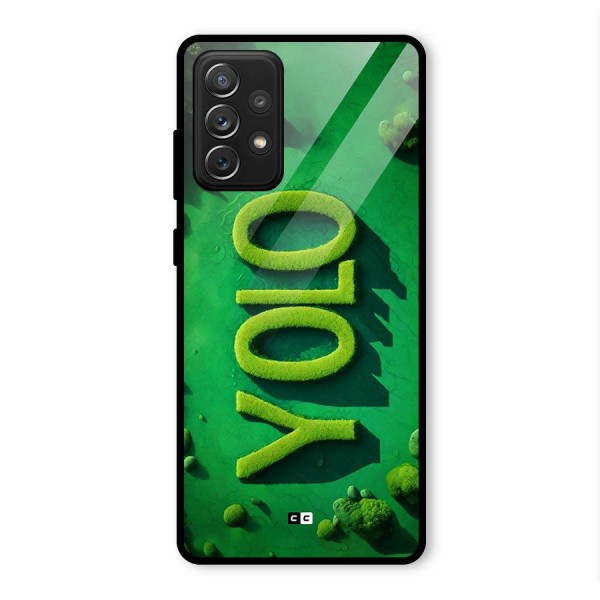 Nature Yolo Glass Back Case for Galaxy A72