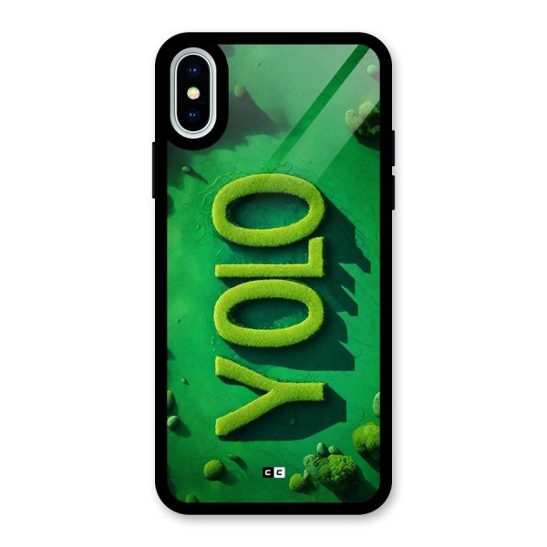 Nature Yolo Glass Back Case for iPhone X