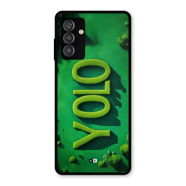 Nature Yolo Metal Back Case for Galaxy M14 5G