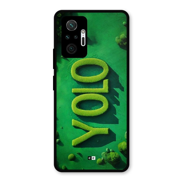 Nature Yolo Metal Back Case for Redmi Note 10 Pro