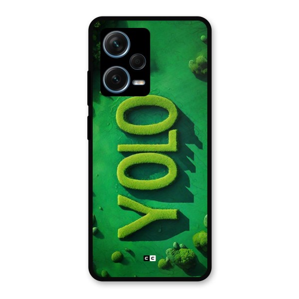 Nature Yolo Metal Back Case for Redmi Note 12 Pro Plus 5G