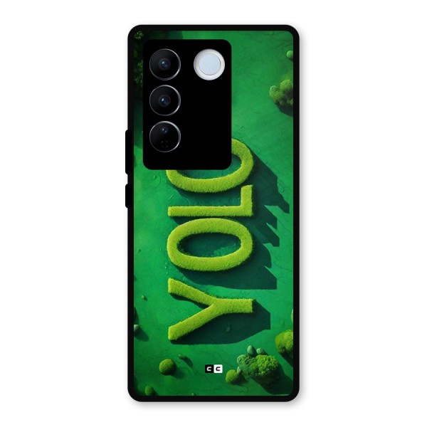 Nature Yolo Metal Back Case for Vivo V27