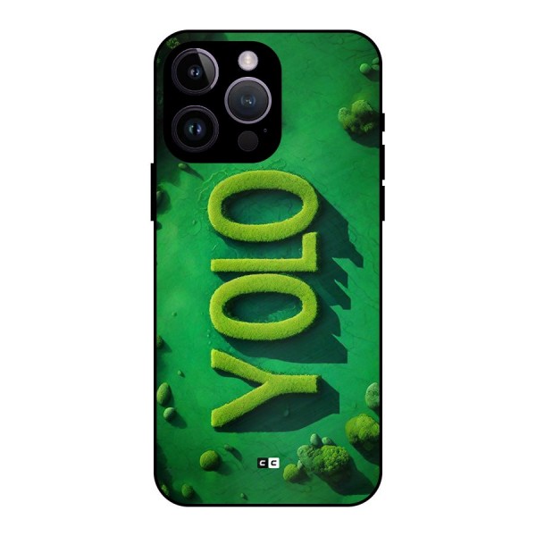 Nature Yolo Metal Back Case for iPhone 14 Pro Max