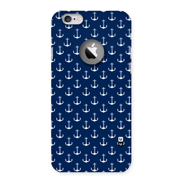 Nautical Pattern Back Case for iPhone 6 Logo Cut