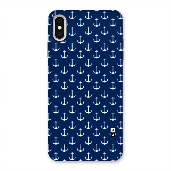 Nautical Pattern Back Case for iPhone XS Max