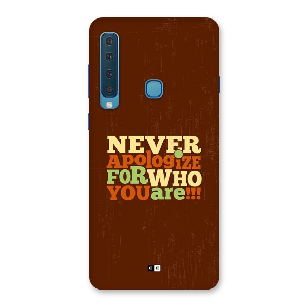 Never Apologize Back Case for Galaxy A9 (2018)