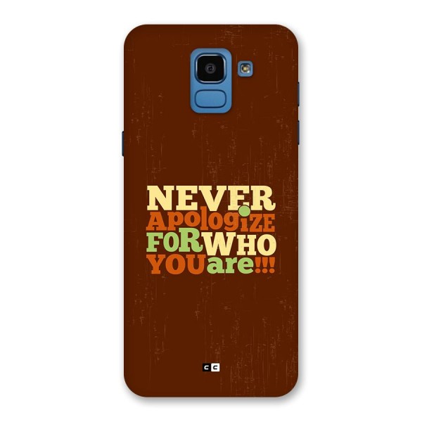 Never Apologize Back Case for Galaxy On6