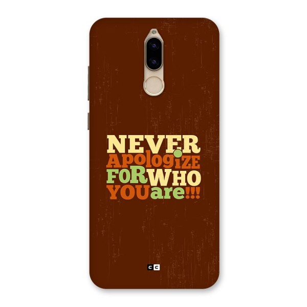 Never Apologize Back Case for Honor 9i