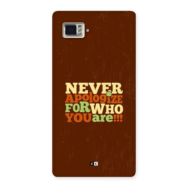 Never Apologize Back Case for Lenovo Vibe Z2 Pro K920