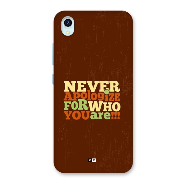 Never Apologize Back Case for Vivo Y1s