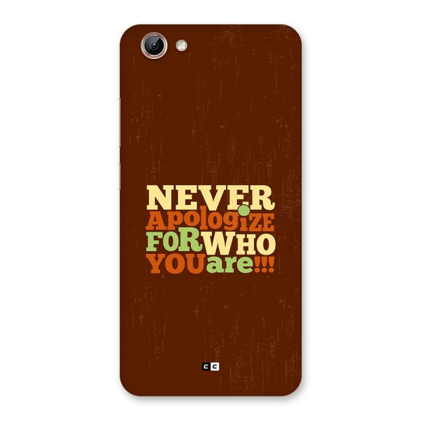 Never Apologize Back Case for Vivo Y71i