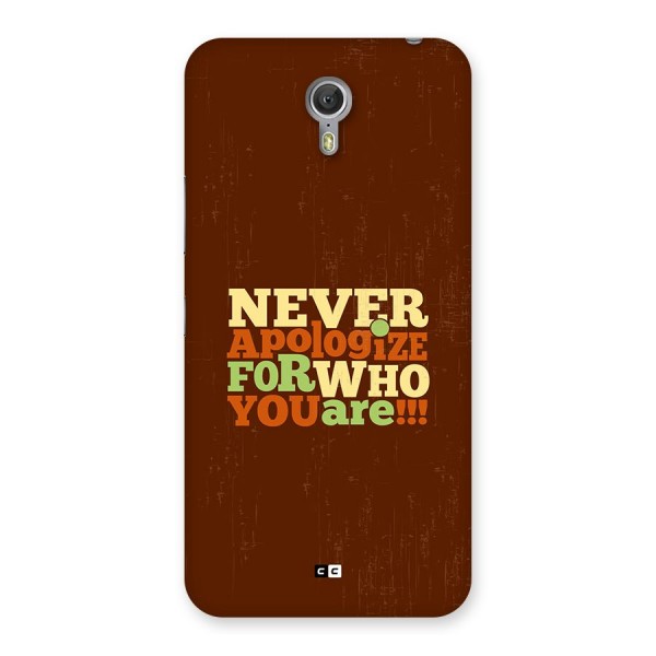 Never Apologize Back Case for Zuk Z1