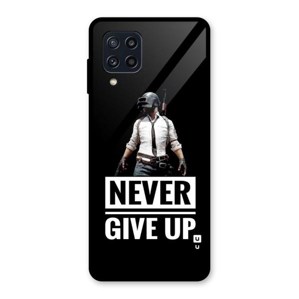 Never Giveup Glass Back Case for Galaxy M32