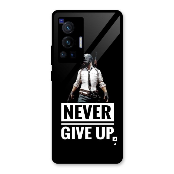 Never Giveup Glass Back Case for Vivo X70 Pro