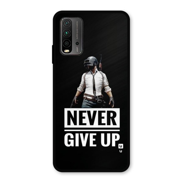 Never Giveup Metal Back Case for Redmi 9 Power