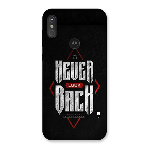 Never Look Back Diamond Back Case for Motorola One Power