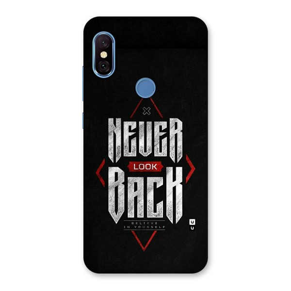 Never Look Back Diamond Back Case for Redmi Note 6 Pro