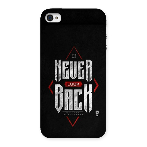 Never Look Back Diamond Back Case for iPhone 4 4s