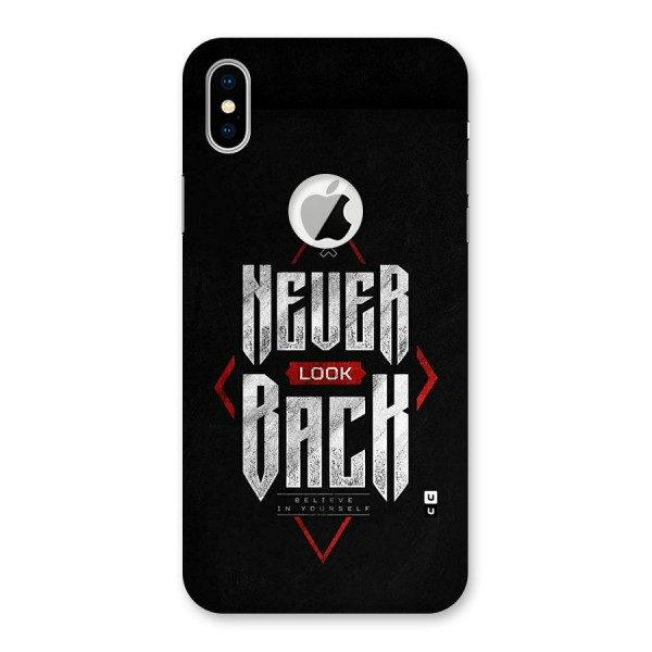 Never Look Back Diamond Back Case for iPhone X Logo Cut