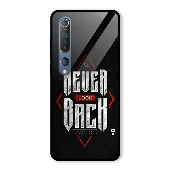 Never Look Back Diamond Glass Back Case for Mi 10