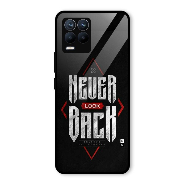 Never Look Back Diamond Glass Back Case for Realme 8 Pro