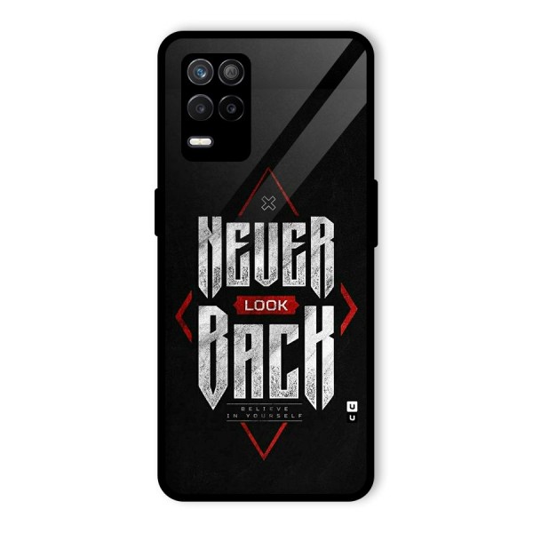 Never Look Back Diamond Glass Back Case for Realme 9 5G