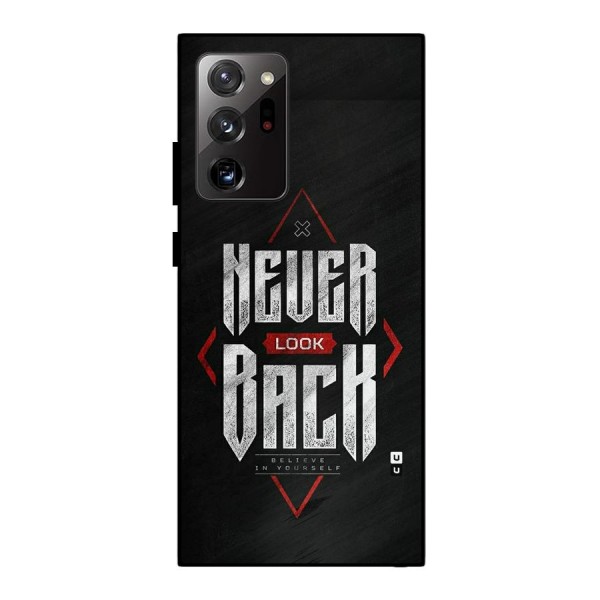 Never Look Back Diamond Metal Back Case for Galaxy Note 20 Ultra
