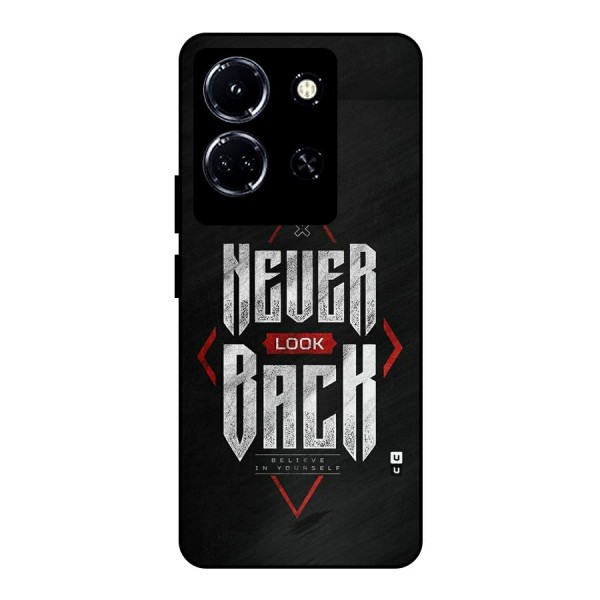 Never Look Back Diamond Metal Back Case for Infinix Note 30 5G