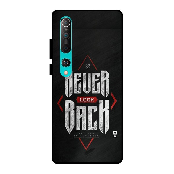 Never Look Back Diamond Metal Back Case for Mi 10
