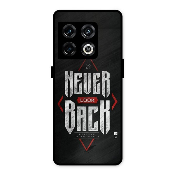Never Look Back Diamond Metal Back Case for OnePlus 10 Pro 5G