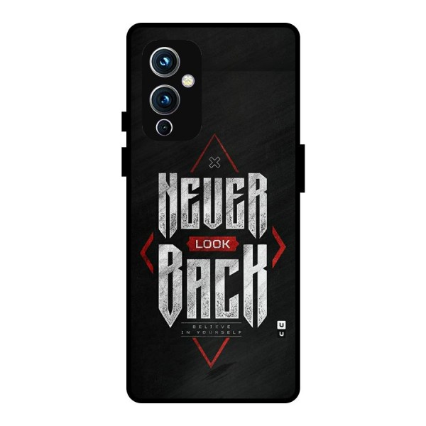 Never Look Back Diamond Metal Back Case for OnePlus 9