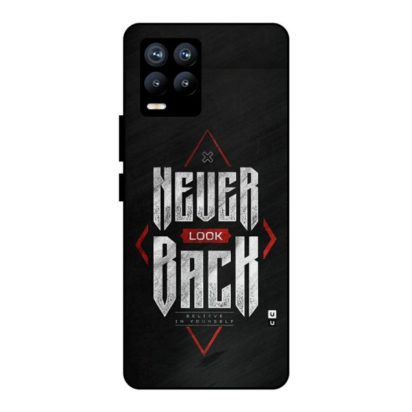 Never Look Back Diamond Metal Back Case for Realme 8 Pro